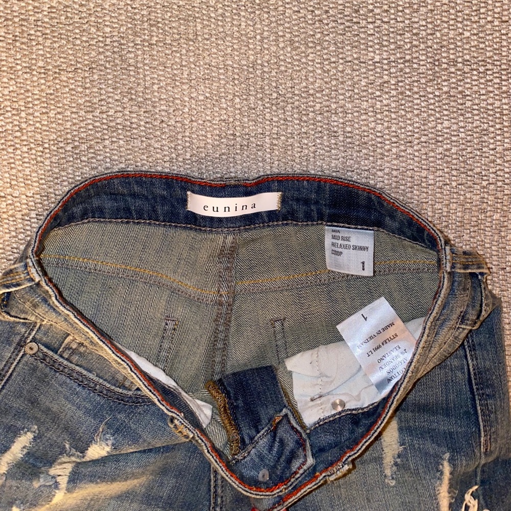 Eunina Ripped Mid Rise Skinny Jeans - Picture 7 of 10